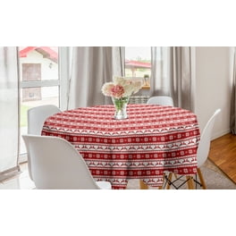 Christmas Candle Fir Bell Star Berry Tablecloth Overlay Decoration 34 x 34" Grey